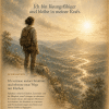 Mono Palladium (Pd) – illustratives Affirmationsbild mit einer Person auf einem Aussichtspunkt über einer weiten Landschaft und der Affirmation „Ich bin lösungsfähiger und bleibe in meiner Kraft.“